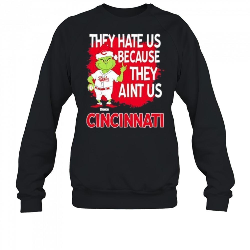 Cincinnati Reds Grinch Holiday Baseball Christmas Sweatshirt